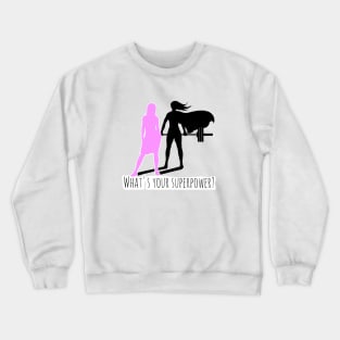 fitness girl, gym girl, fitness, weightlifting girl Crewneck Sweatshirt